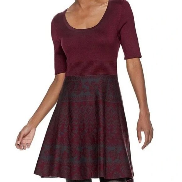Nina Leonard Fit & Flare Sweater Dress size S - Picture 5 of 5